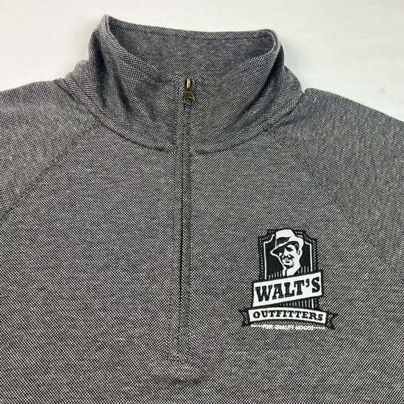 Disney Walt’s Collection Mens Sweater Sz Large Cast Exclusive 1/2 Zip Grey B6 - Picture 4 of 7